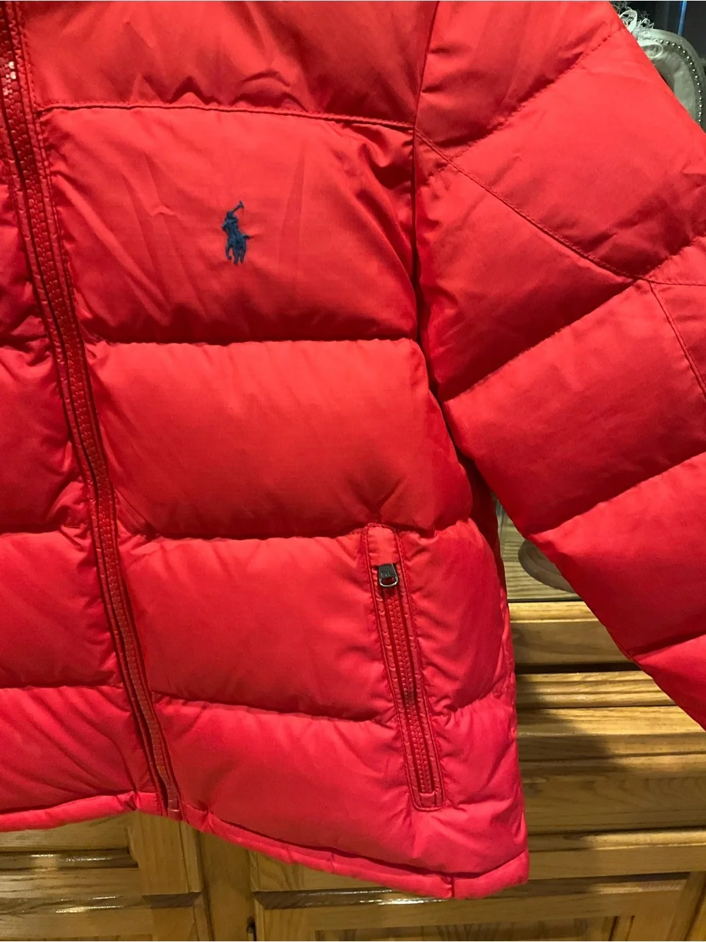 Polo by Ralph Lauren Red Quilted Kids Puffer Jacket 5